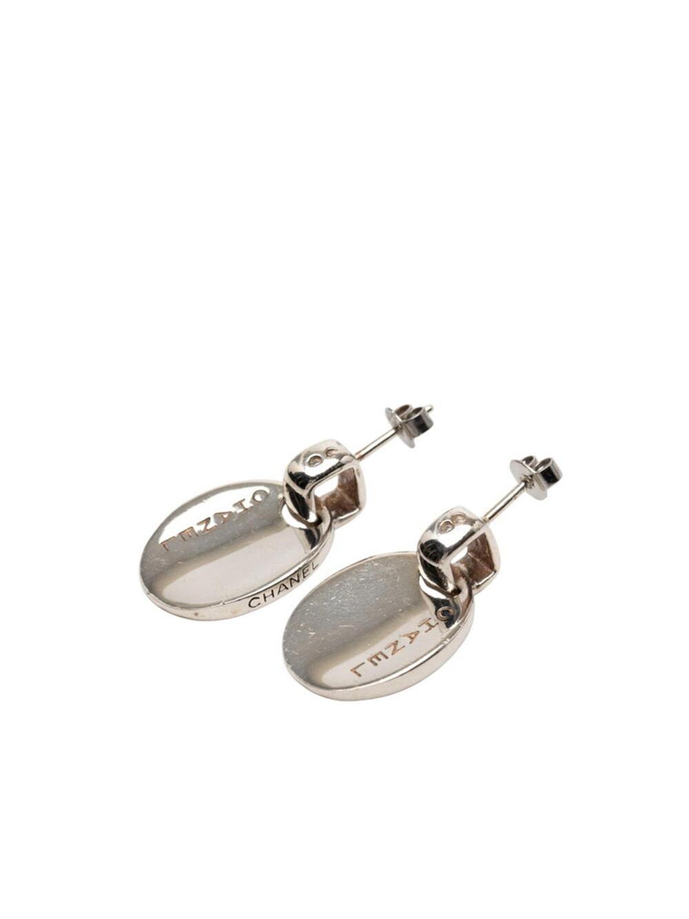 Chanel Earrings Logo Stud Sterling #228953C65B